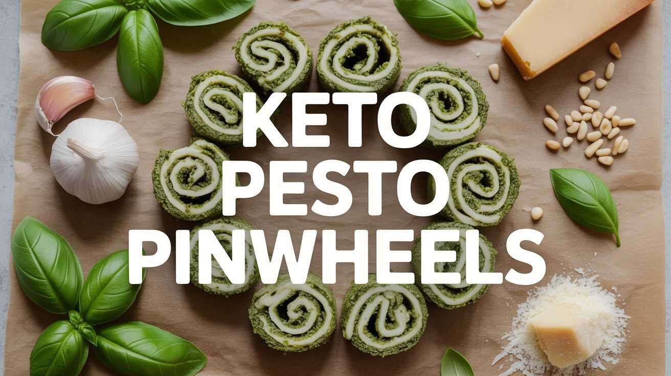 Keto Pesto Pinwheels