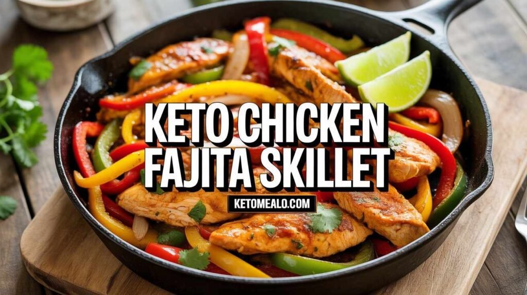 Keto Chicken Fajita Skillet