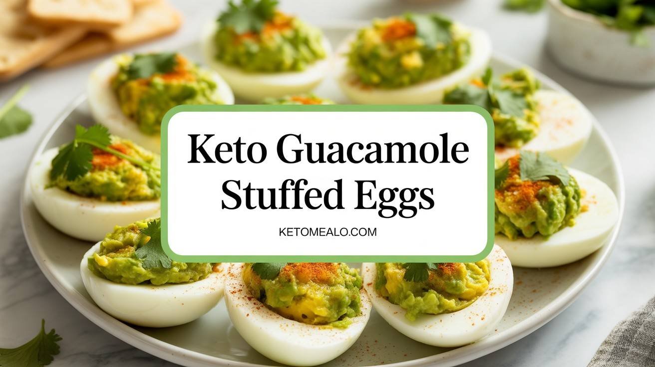 Keto Guacamole Stuffed Eggs