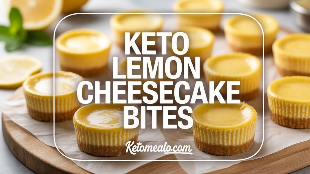 Keto Lemon Cheesecake Bites