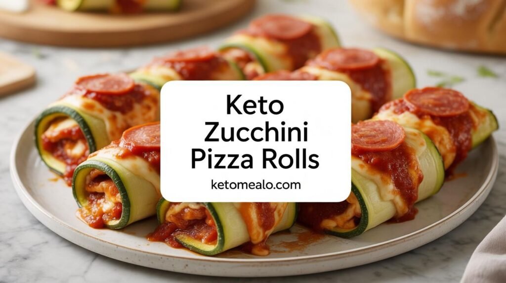 Keto Zucchini Pizza Rolls