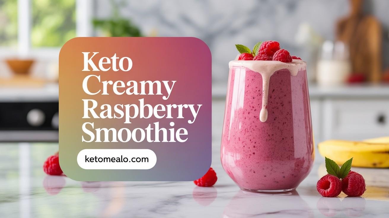 Keto Creamy Raspberry Smoothie