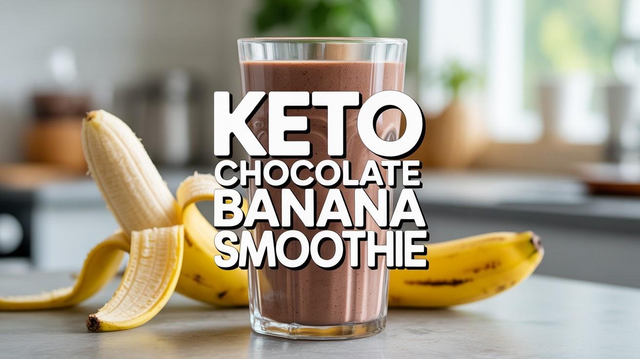 Keto Chocolate Banana Smoothie (Banana Flavor with Low-Carb Alternative)