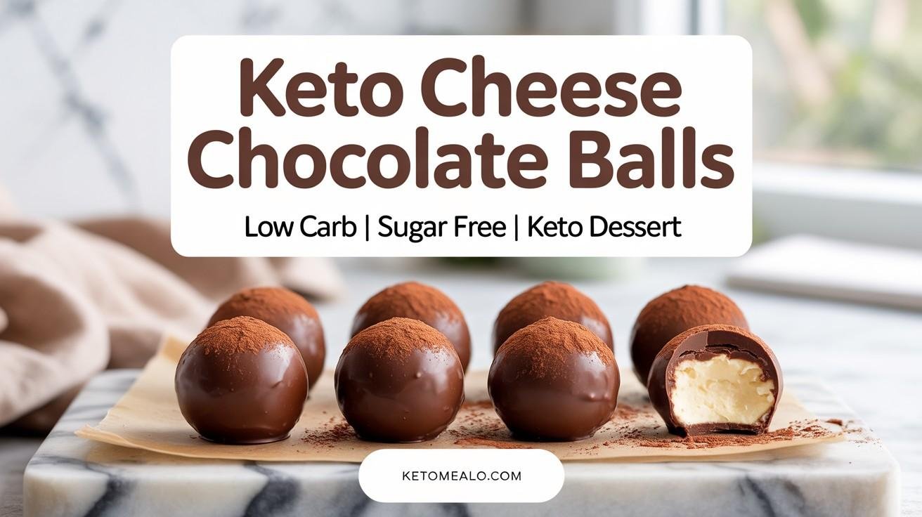 Keto Cream Cheese Chocolate Balls