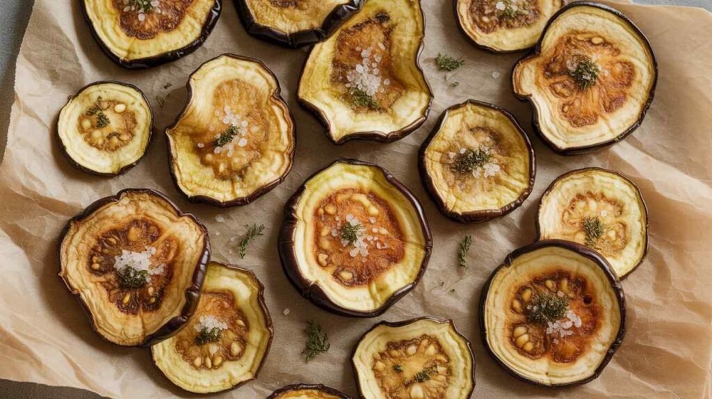 Keto Eggplant Chips