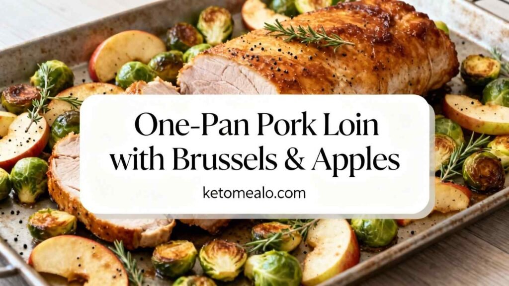 One-Pan Pork Loin with Brussels & Apples