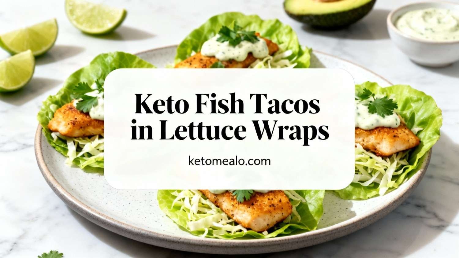 Keto Fish Tacos in Lettuce Wraps