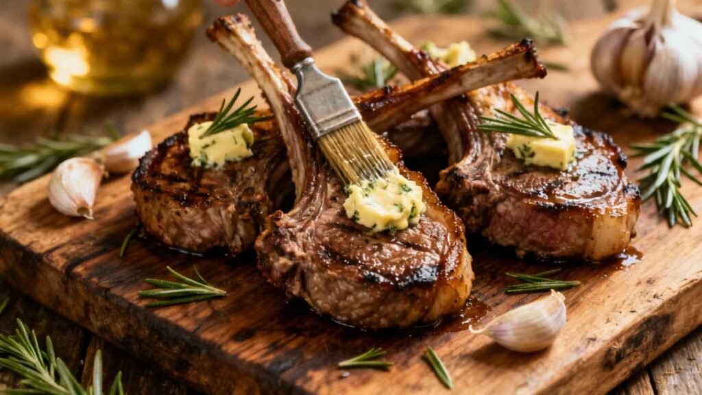 Keto Lamb Chops with Rosemary Butter