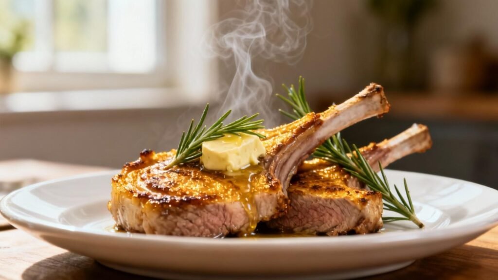 Keto Lamb Chops with Rosemary Butter