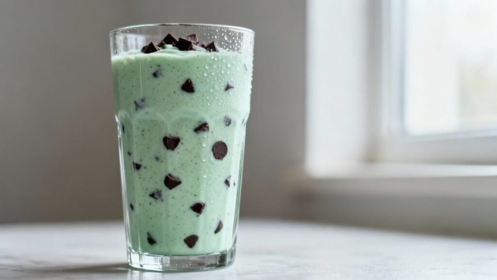 Keto Mint Chocolate Chip Smoothie