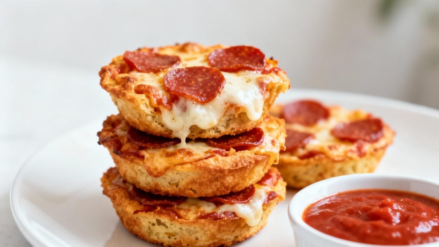 Keto Pepperoni Pizza Bites