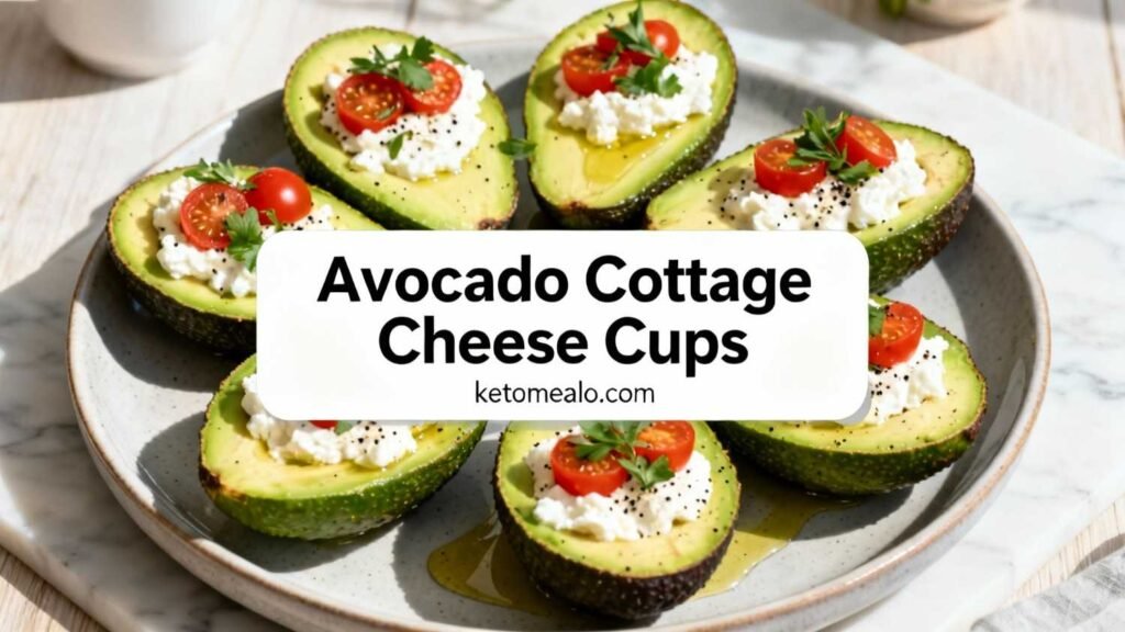 Avocado Cottage Cheese Cups