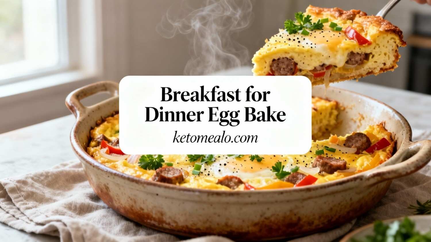 Breakfast for Dinner Egg Bake