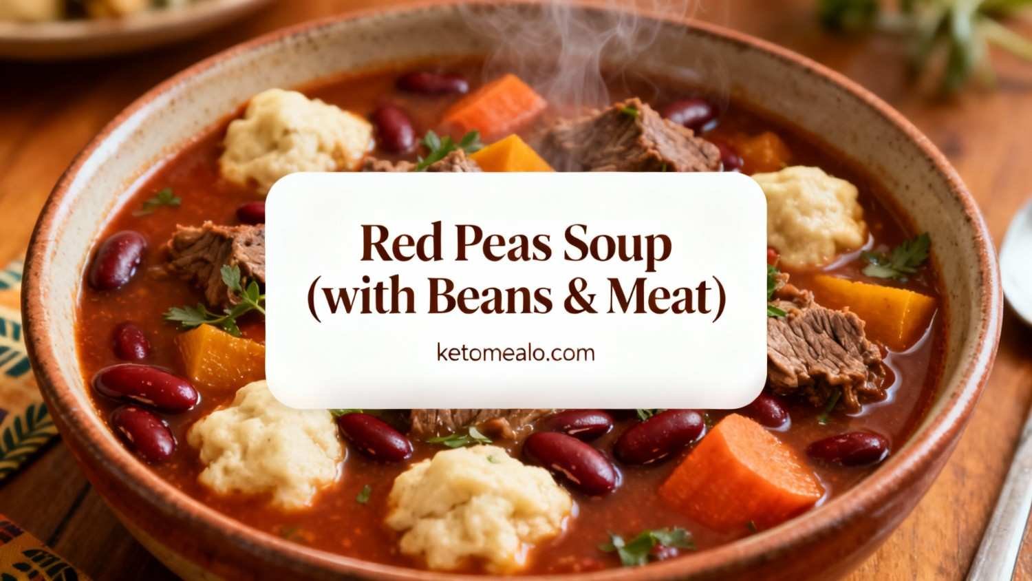 Red Peas Soup (with Beans & Meat)