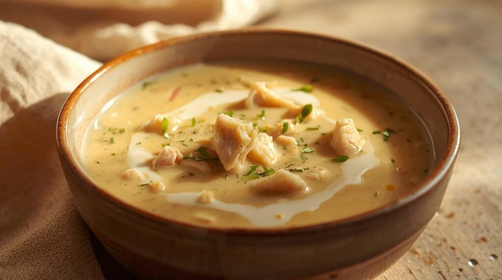 Slow Cooker Chicken & Cauliflower Soup