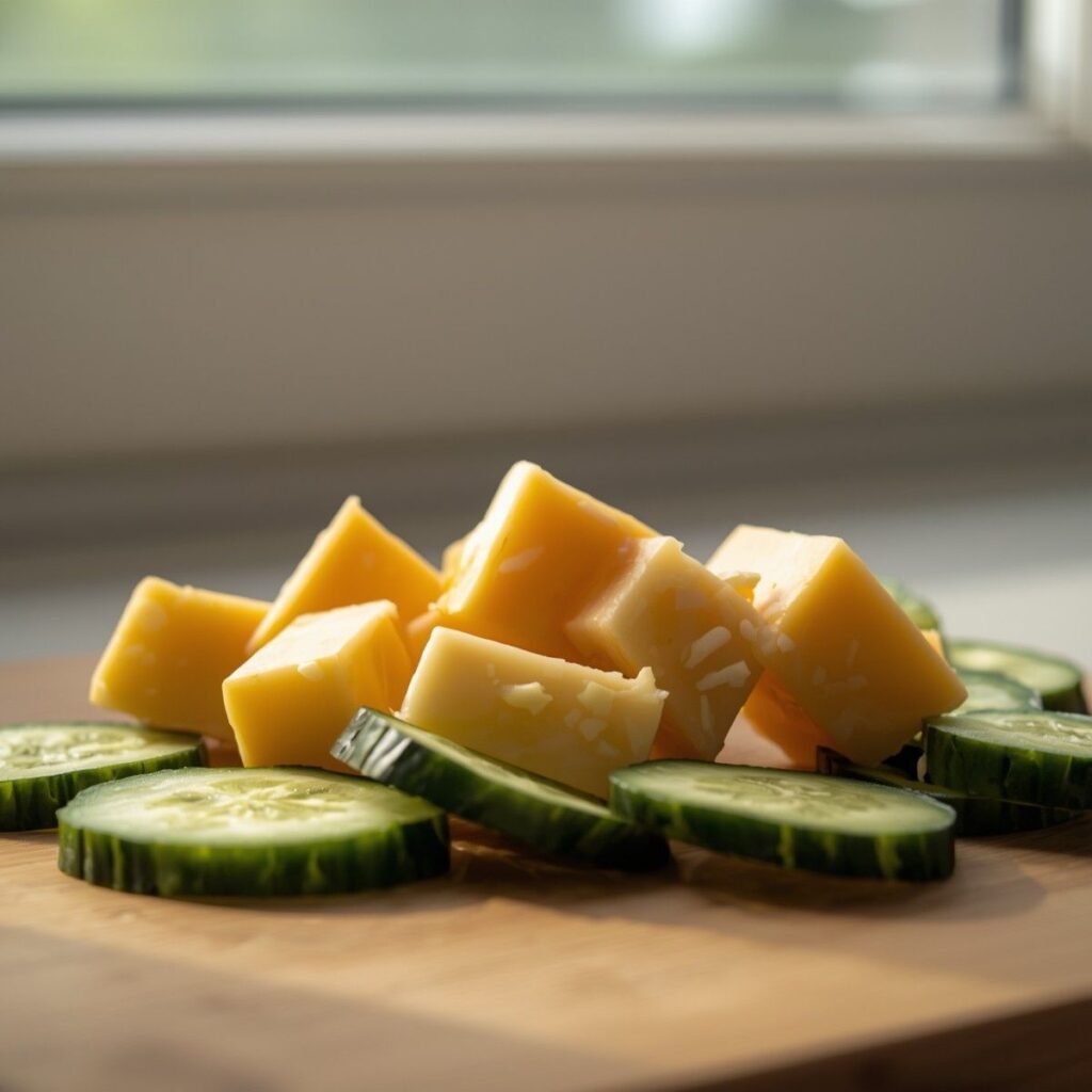 Cheddar & Cucumber Crunch Bites