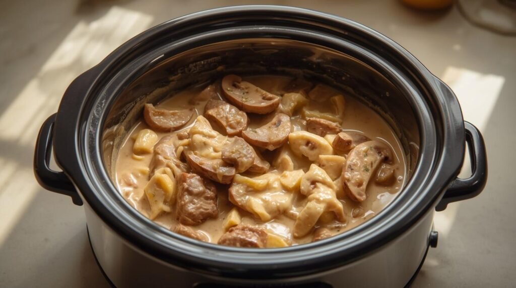 Crockpot Beef Stroganoff