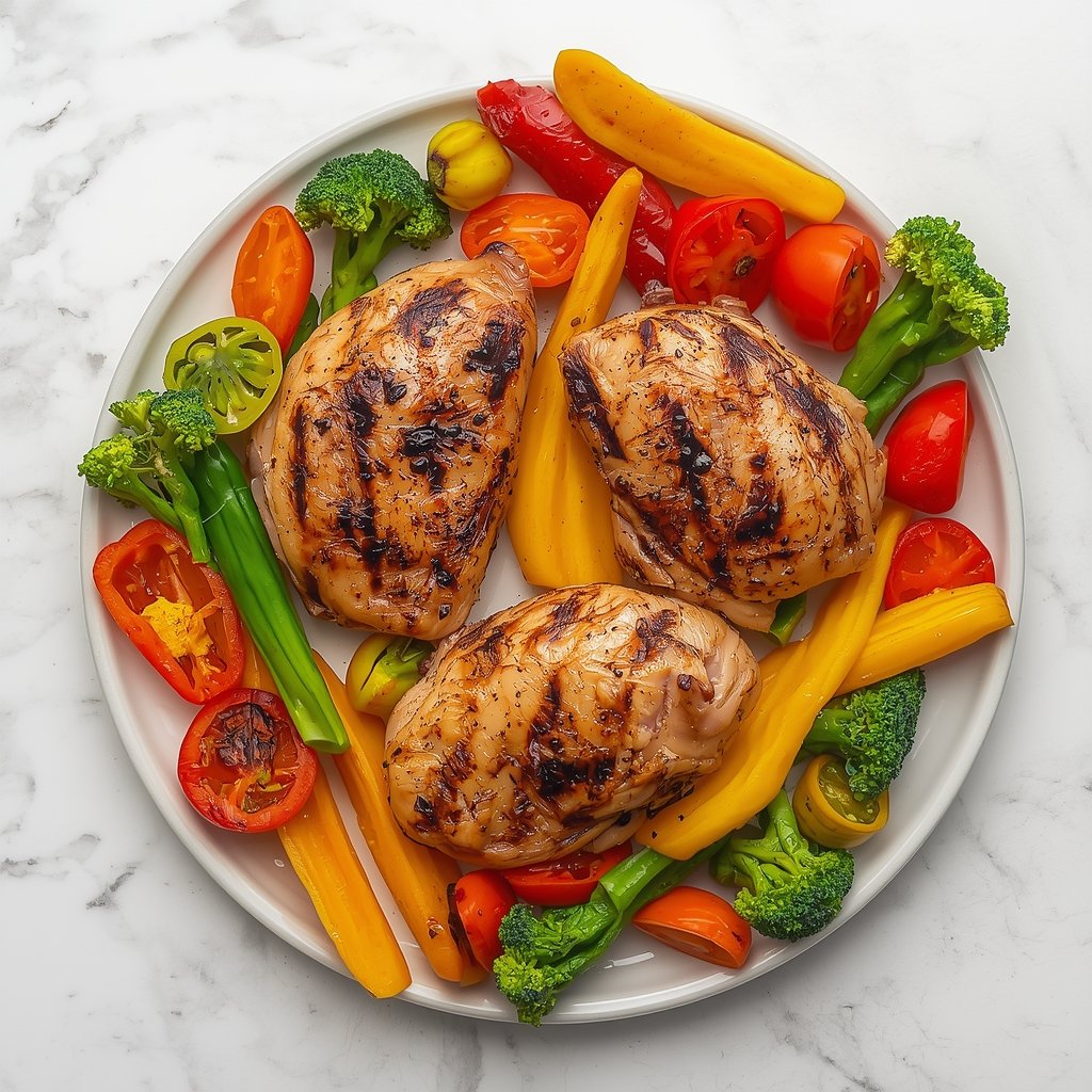 25. High Protein Grilled Chicken and Veggies
