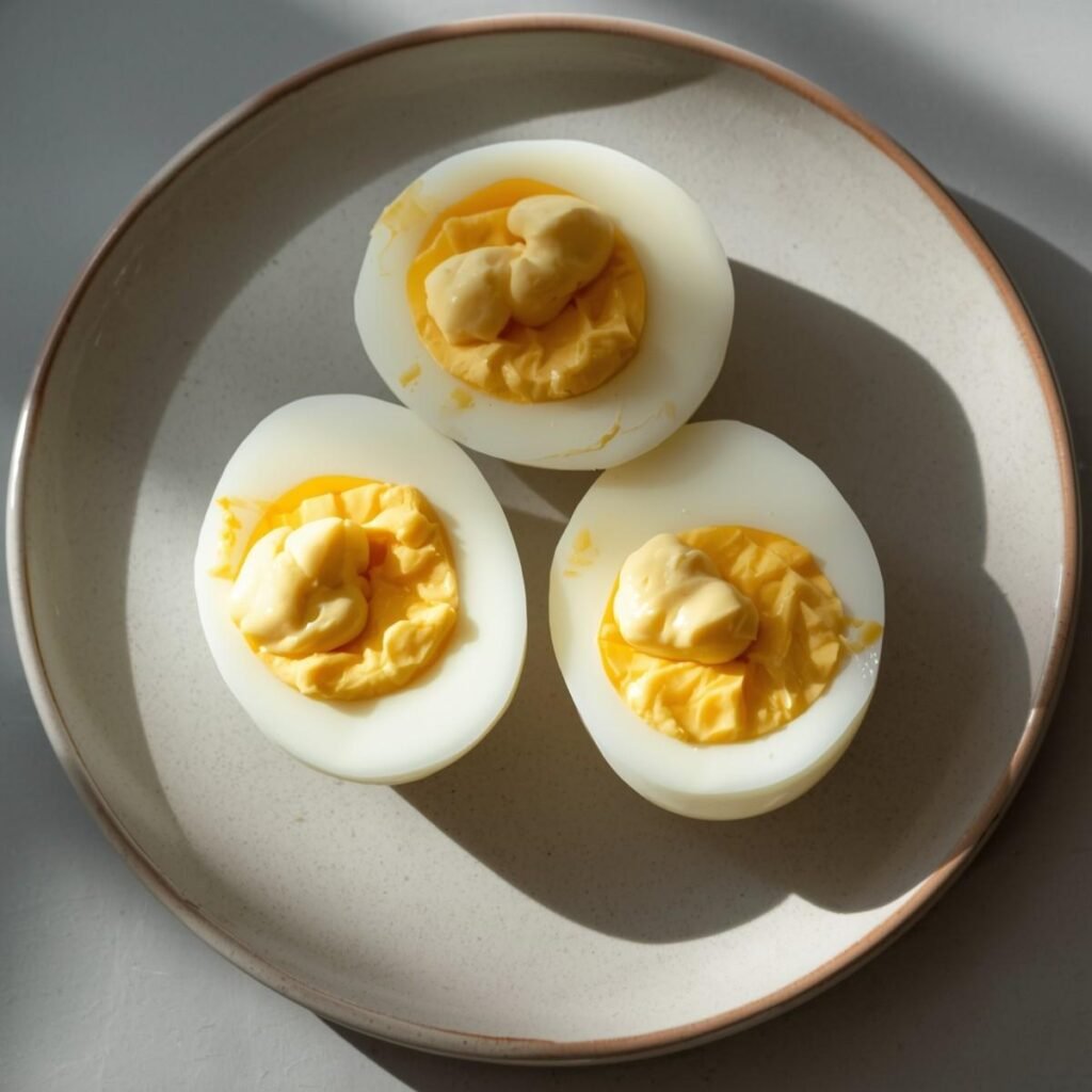 Hard-Boiled Eggs with Mayo