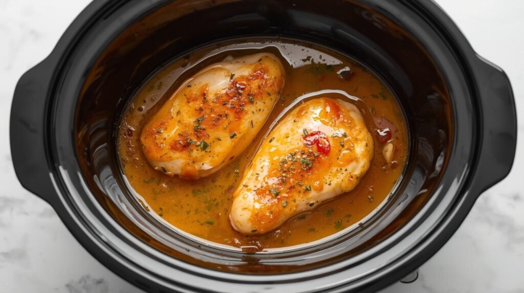 Crockpot Lemon Garlic Chicken