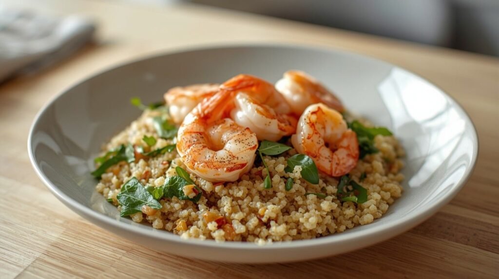 Quinoa & Grilled Shrimp Salad