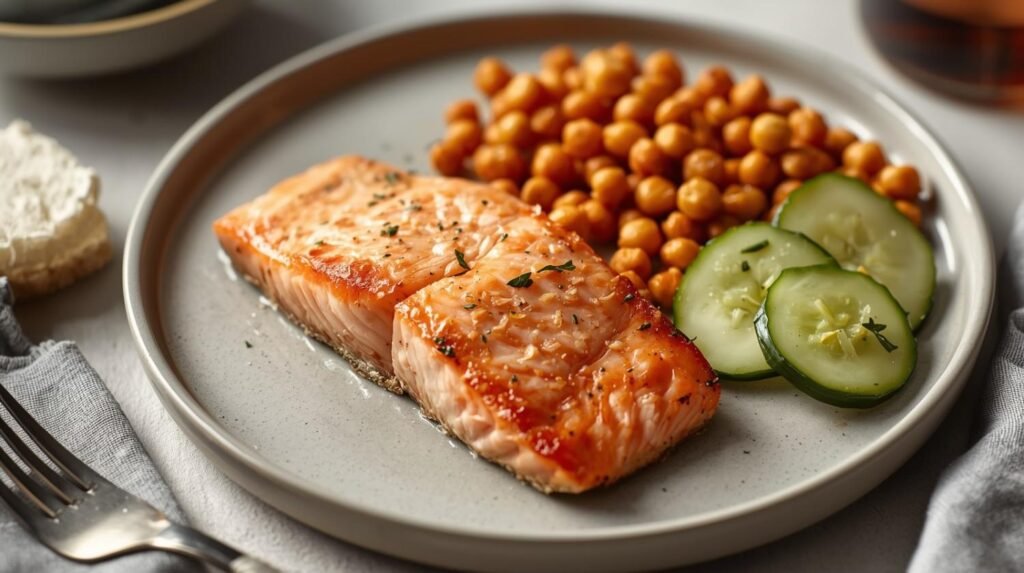 Salmon & Chickpea Fiber Plate