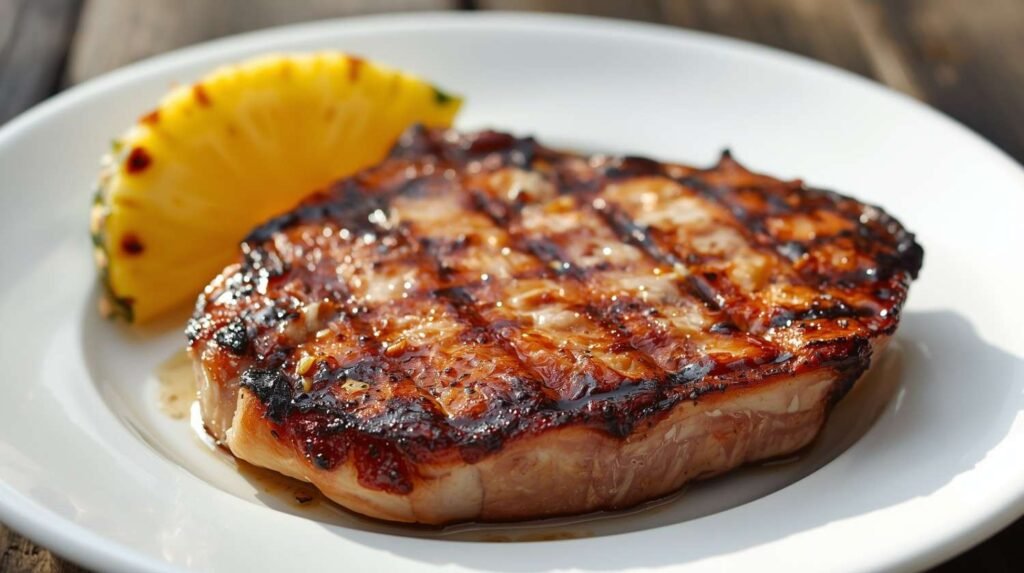 Hawaiian-Style Grilled Pork Chops