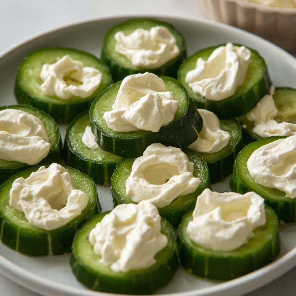 Cucumber Cream Cheese Boats