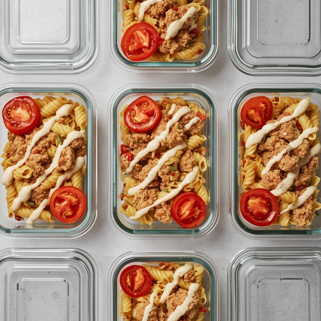 16. Tuna Protein Pasta Salad