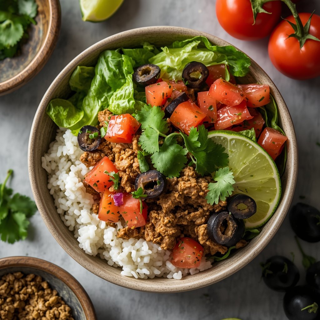 23. High Protein Turkey Taco Bowls