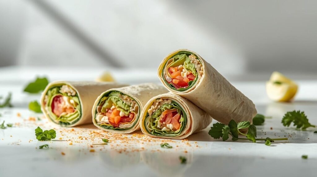 Low-Calorie Spinach Protein Wraps