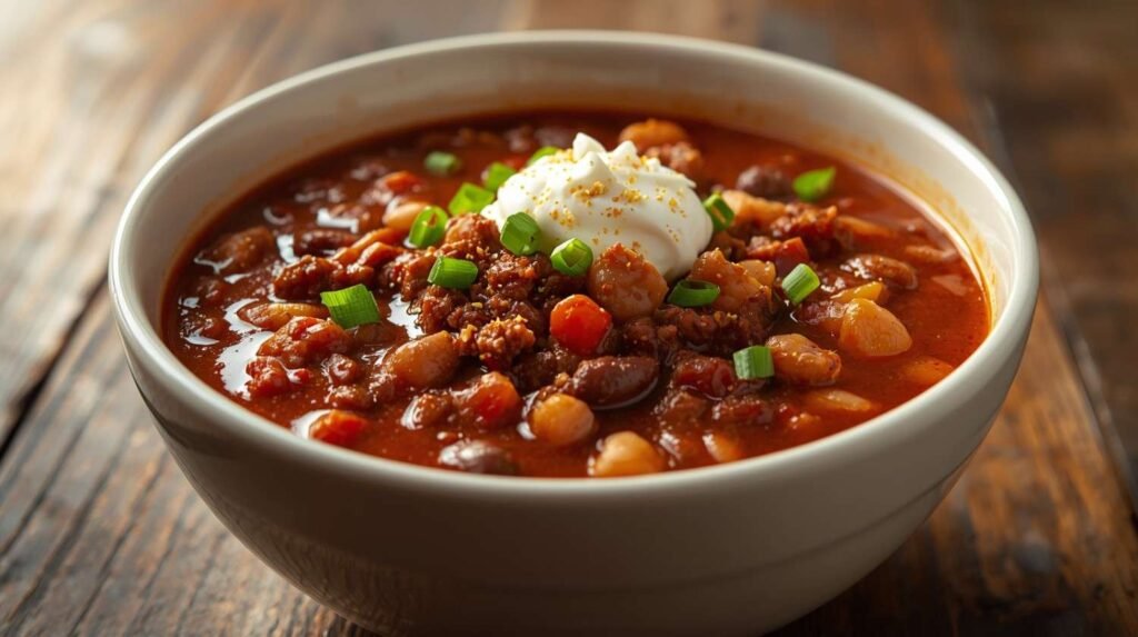 Slow Cooker Beef & Pinto Bean Chili