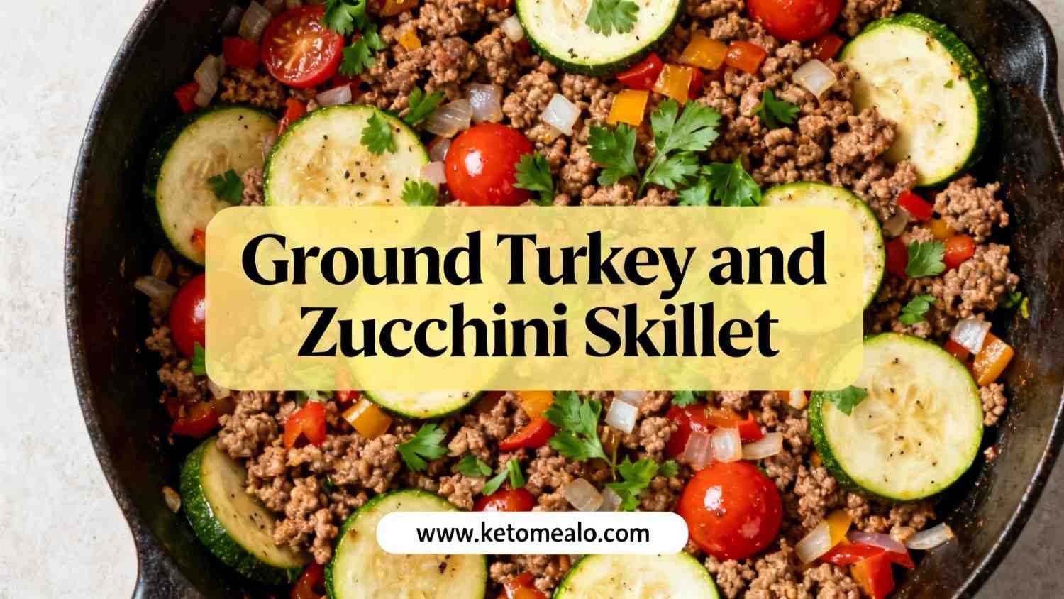 Ground Turkey and Zucchini Skillet