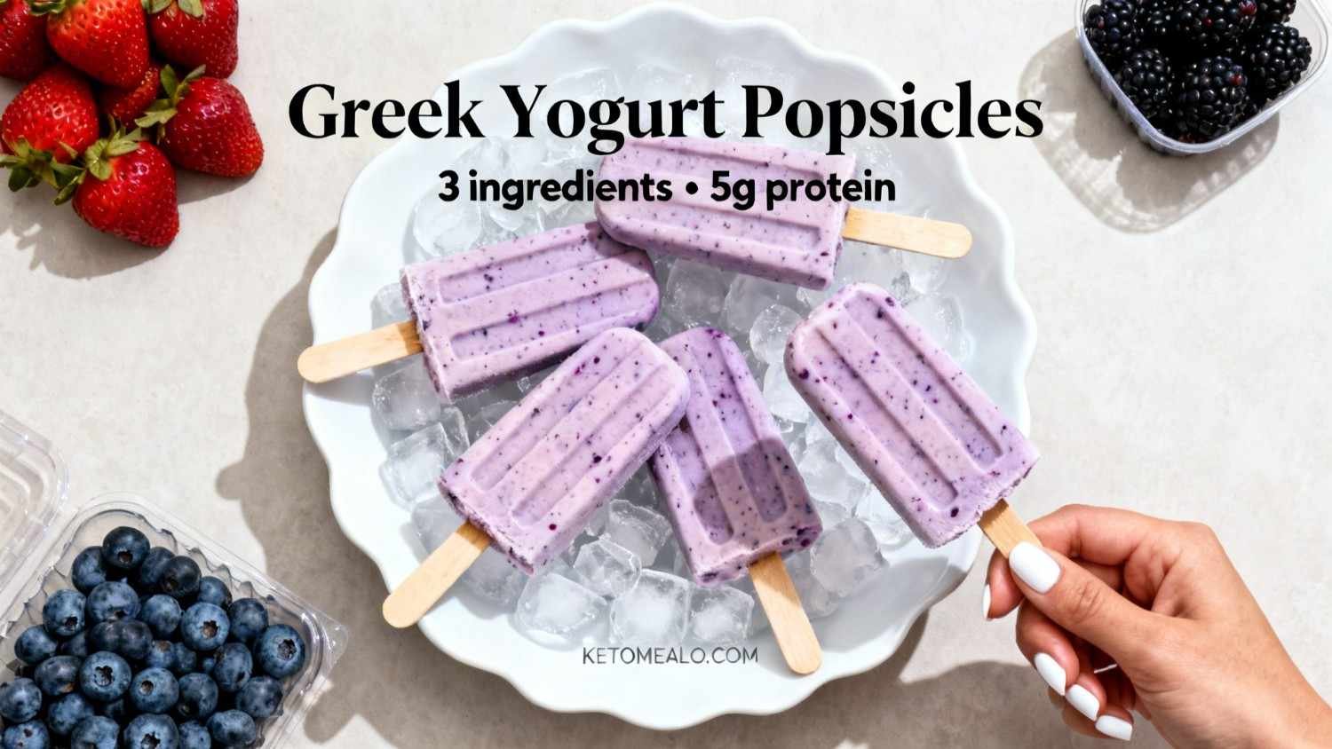 High-Protein Greek Yogurt Popsicles
