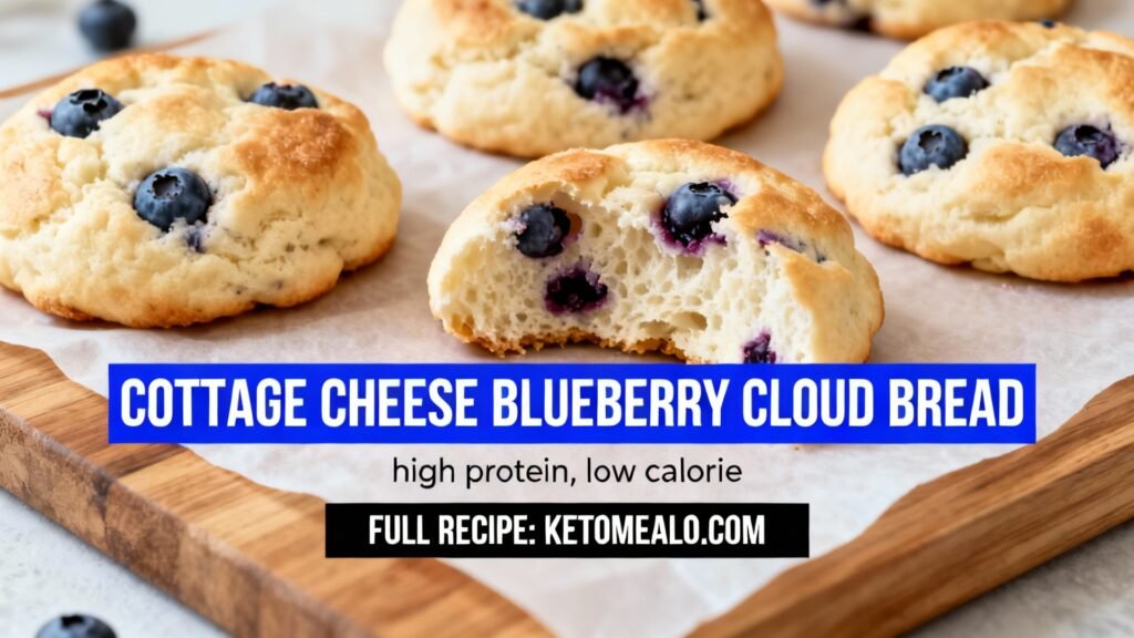 Cottage Cheese Blueberry Cloud Bread