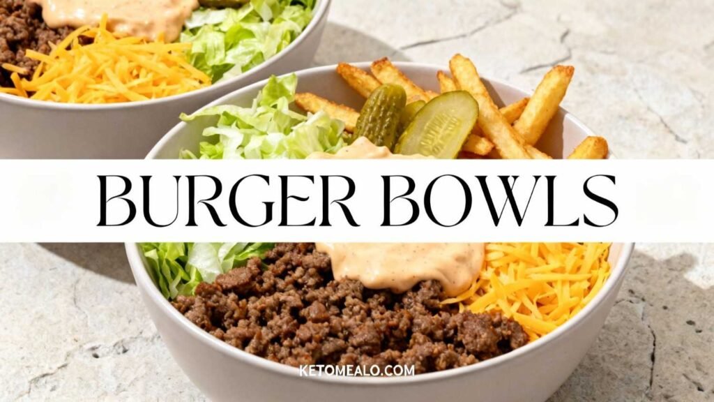 Keto Burger Bowl