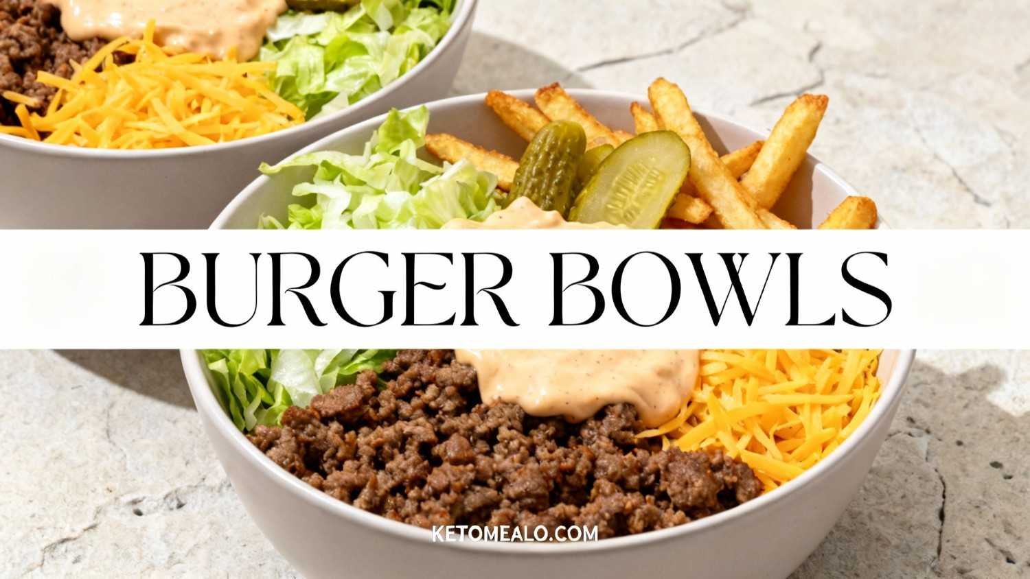 Keto Burger Bowl