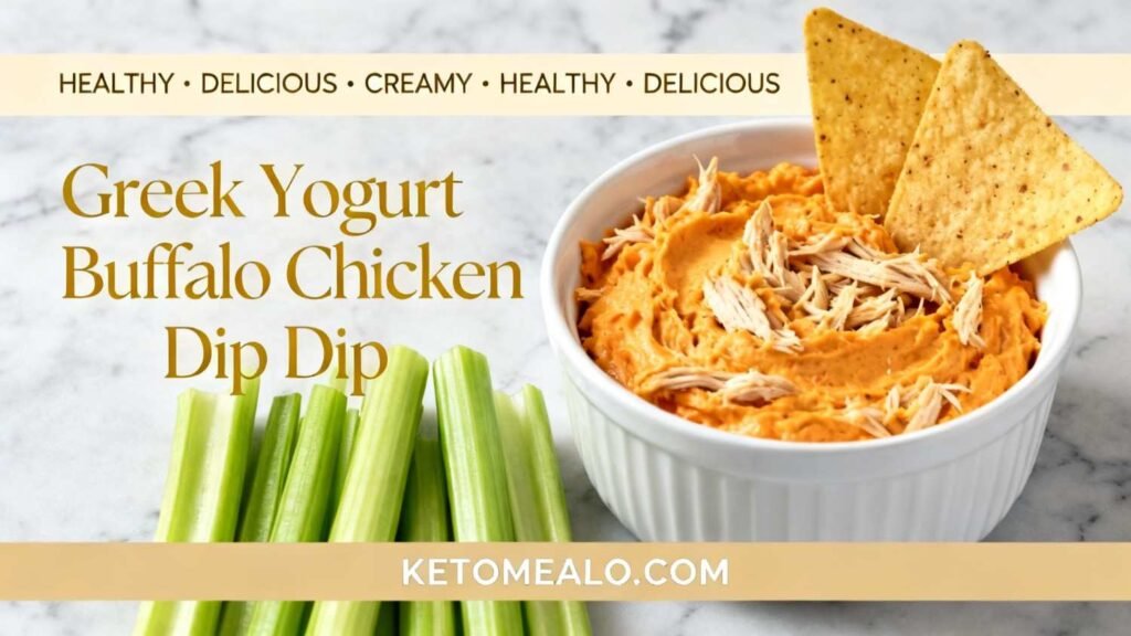 Greek Yogurt Buffalo Chicken Dip