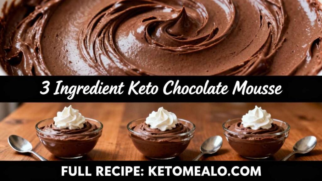 3-Ingredient Keto Chocolate Mousse