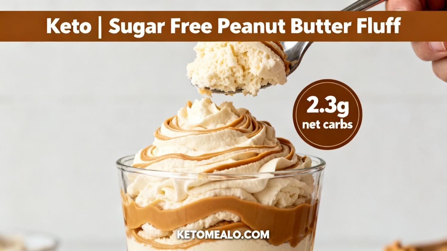 Keto Sugar-Free Peanut Butter Fluff