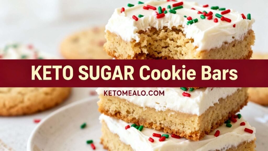 Keto Sugar Cookie Bars