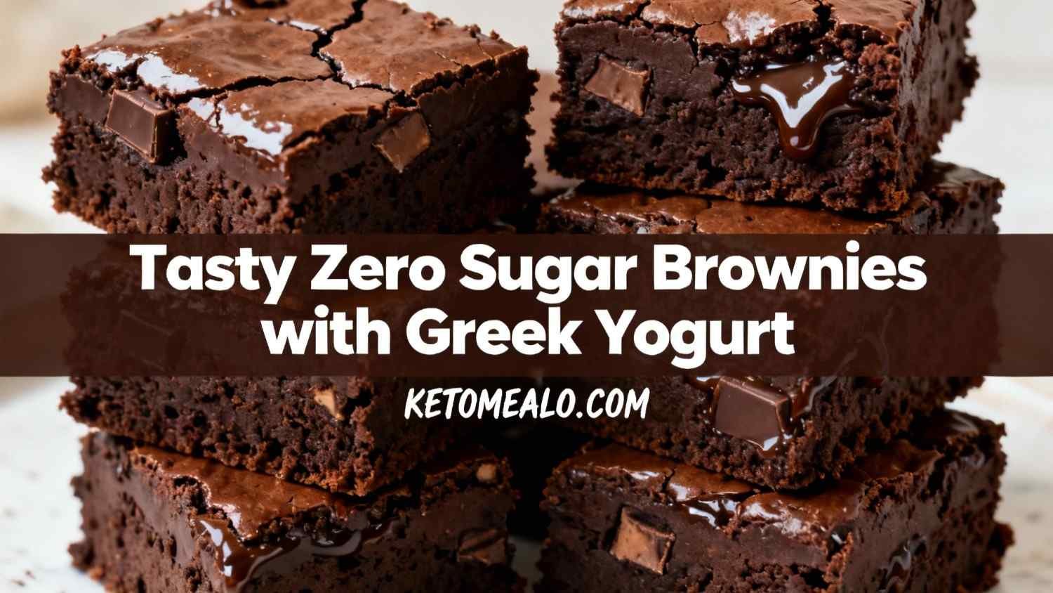 Tasty Zero Sugar Brownies with Greek Yogurt