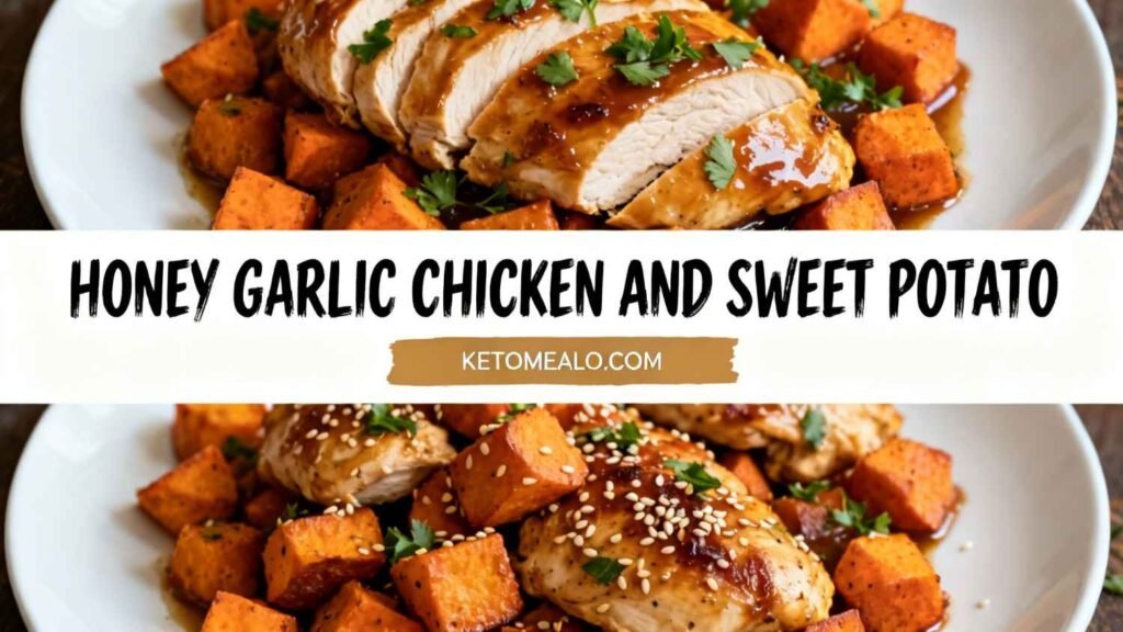 Honey Garlic Chicken and Sweet Potato