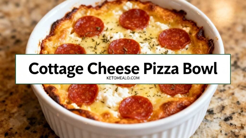 Cottage Cheese Pizza Bowl