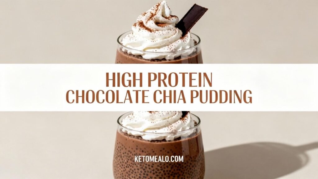 High Protein Chocolate Chia Pudding