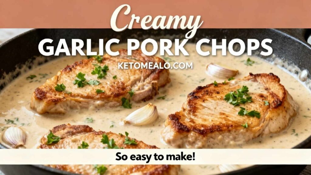 Keto Garlic Pork Chops