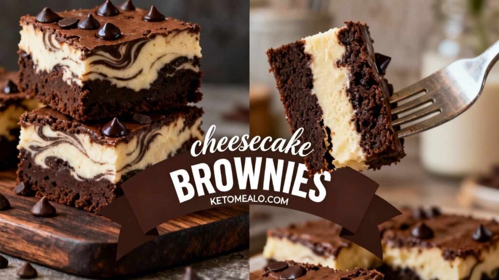 Keto Cheesecake Brownies