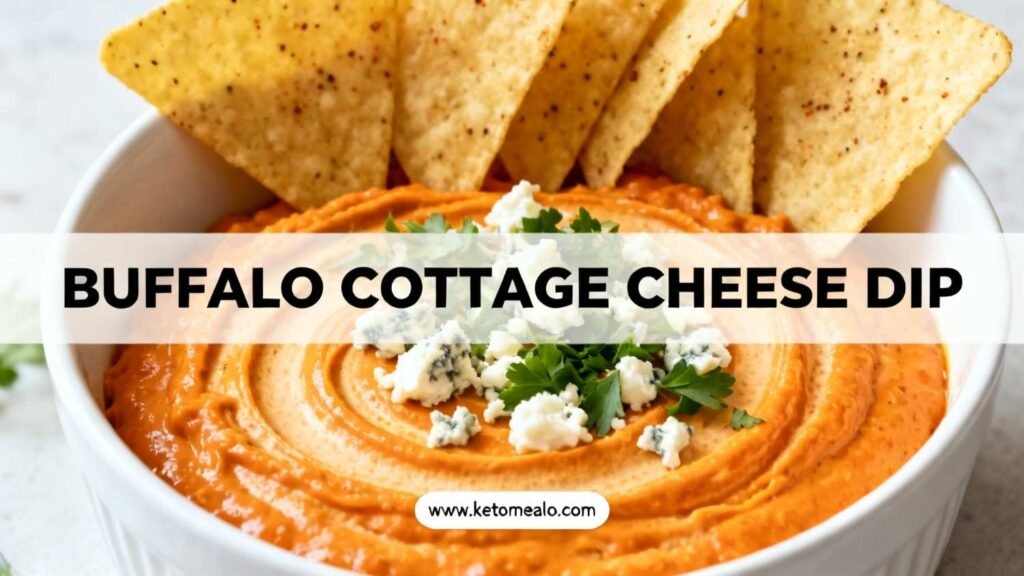 Buffalo Cottage Cheese Dip