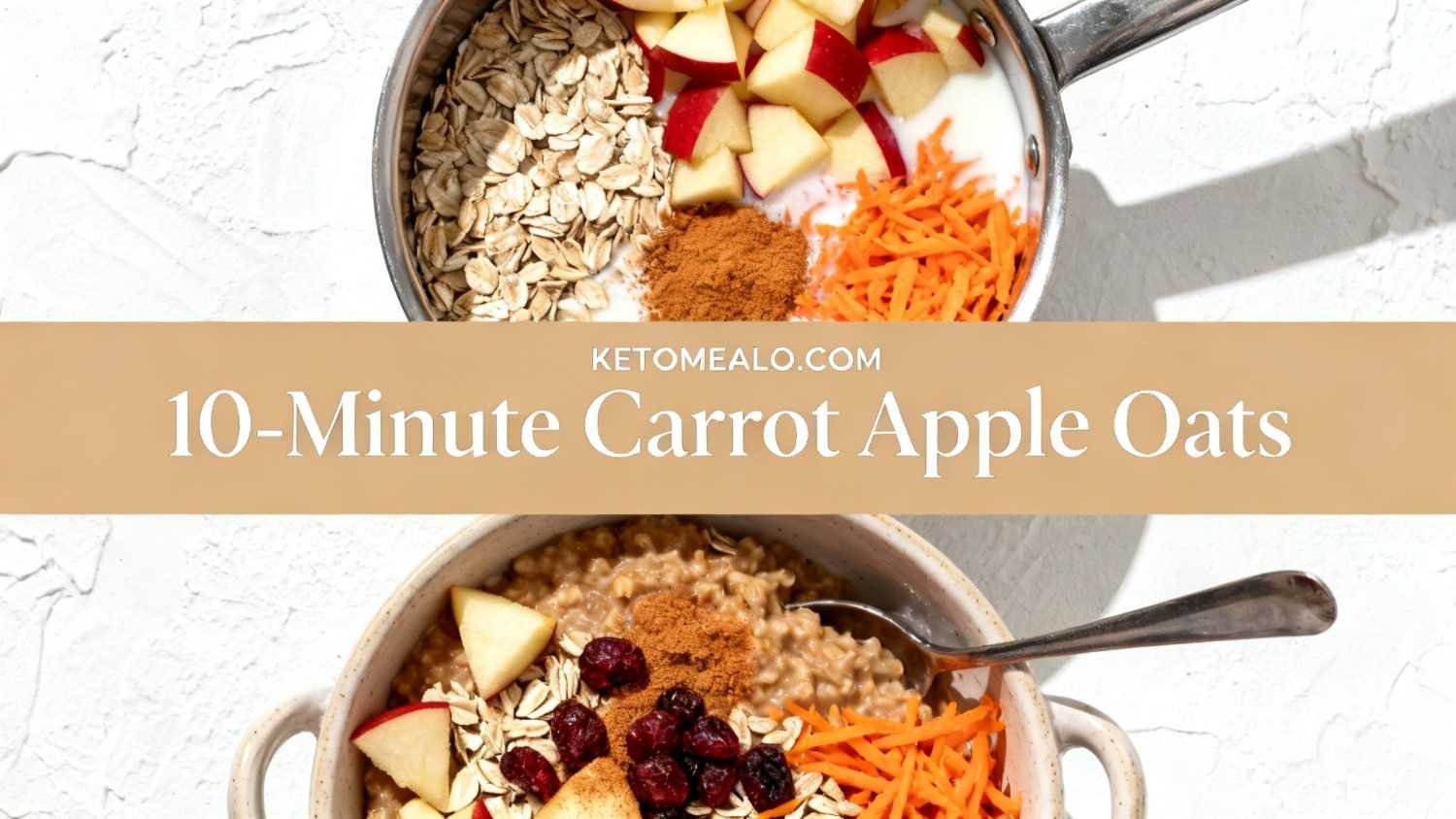 10-Minute Carrot Apple Oats