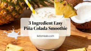 3-Ingredient Easy Piña Colada Smoothie